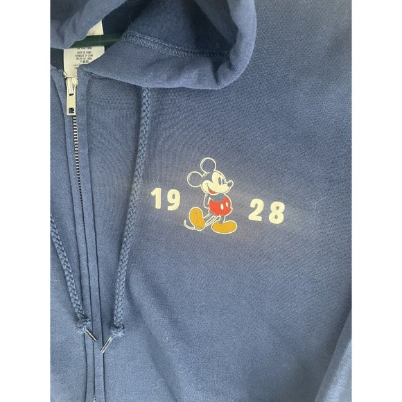 Disney Hoodie Full Zip Mens Large Fleece Double Disneyland Graphic Sweater - Picture 8 of 13